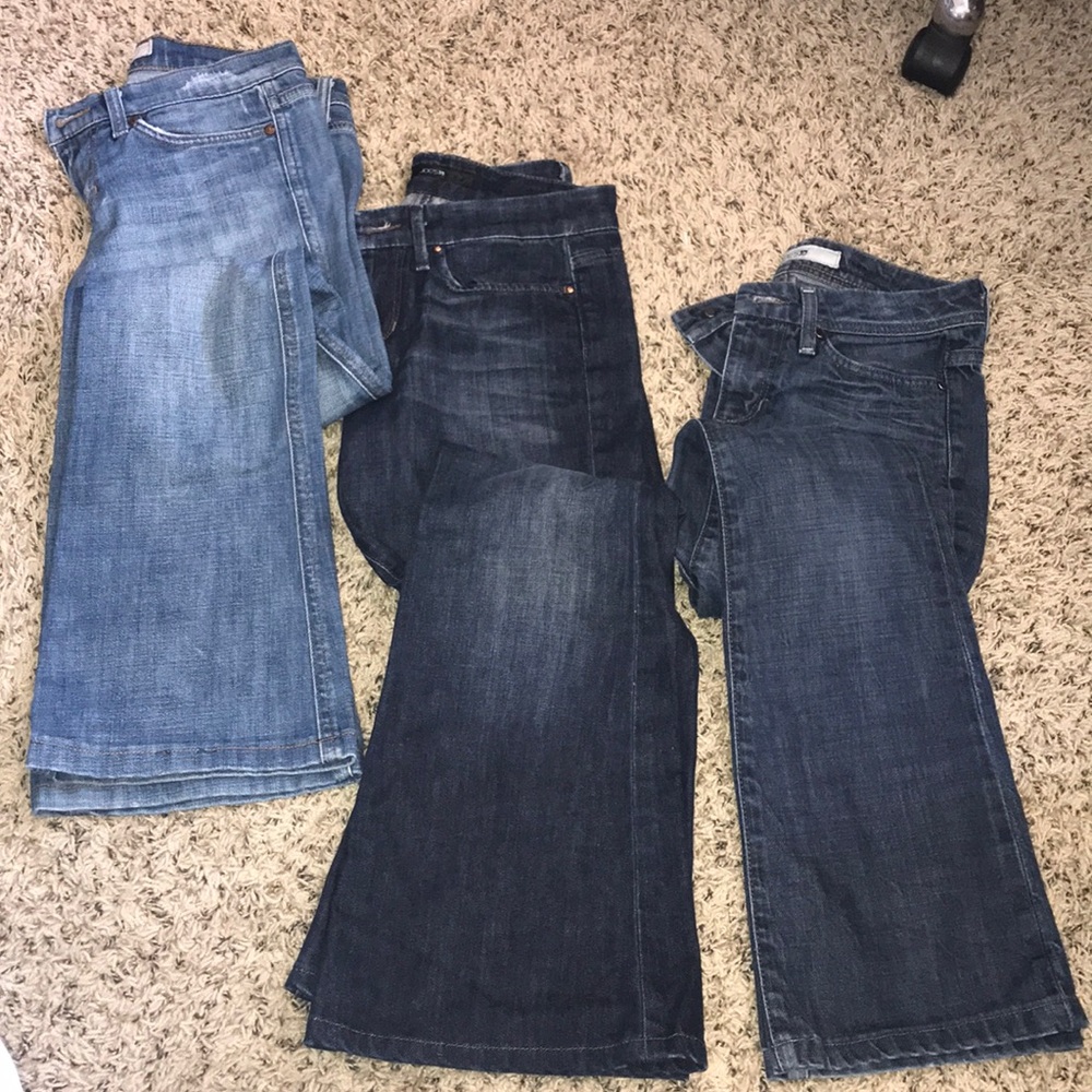 Joe’s Jeans, 2 are size 27 & 26